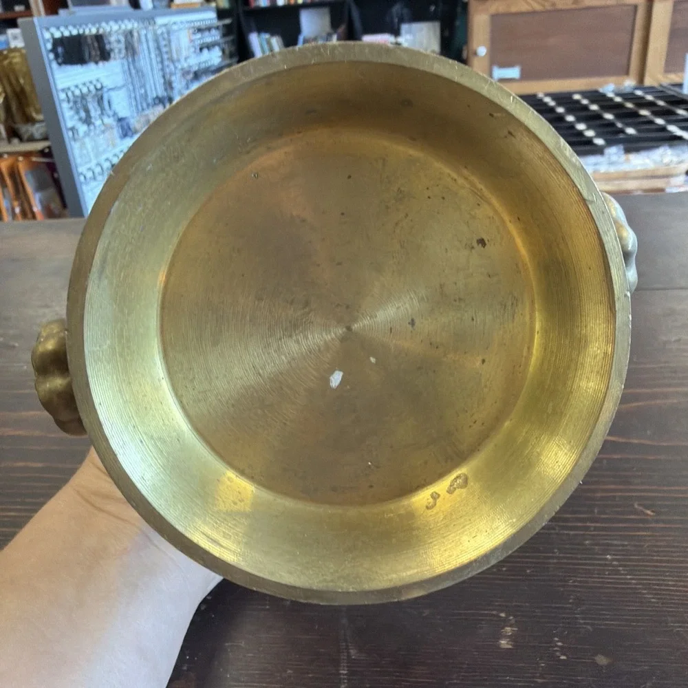 Antique Solid Brass Apothecary Mortar - 3.75